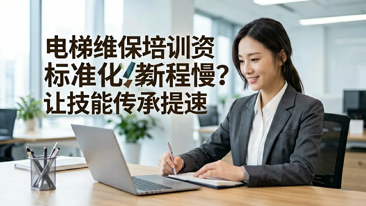 电梯维保培训资料更新慢？标准化教程让技能传承提速